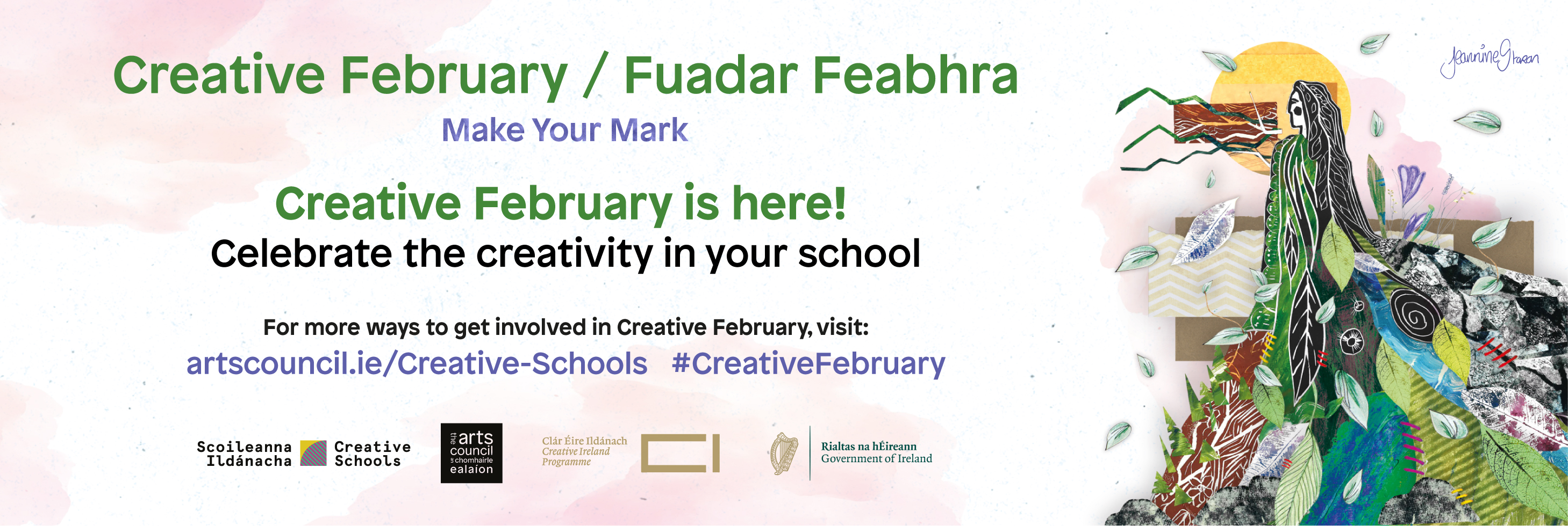 Creative February Banner